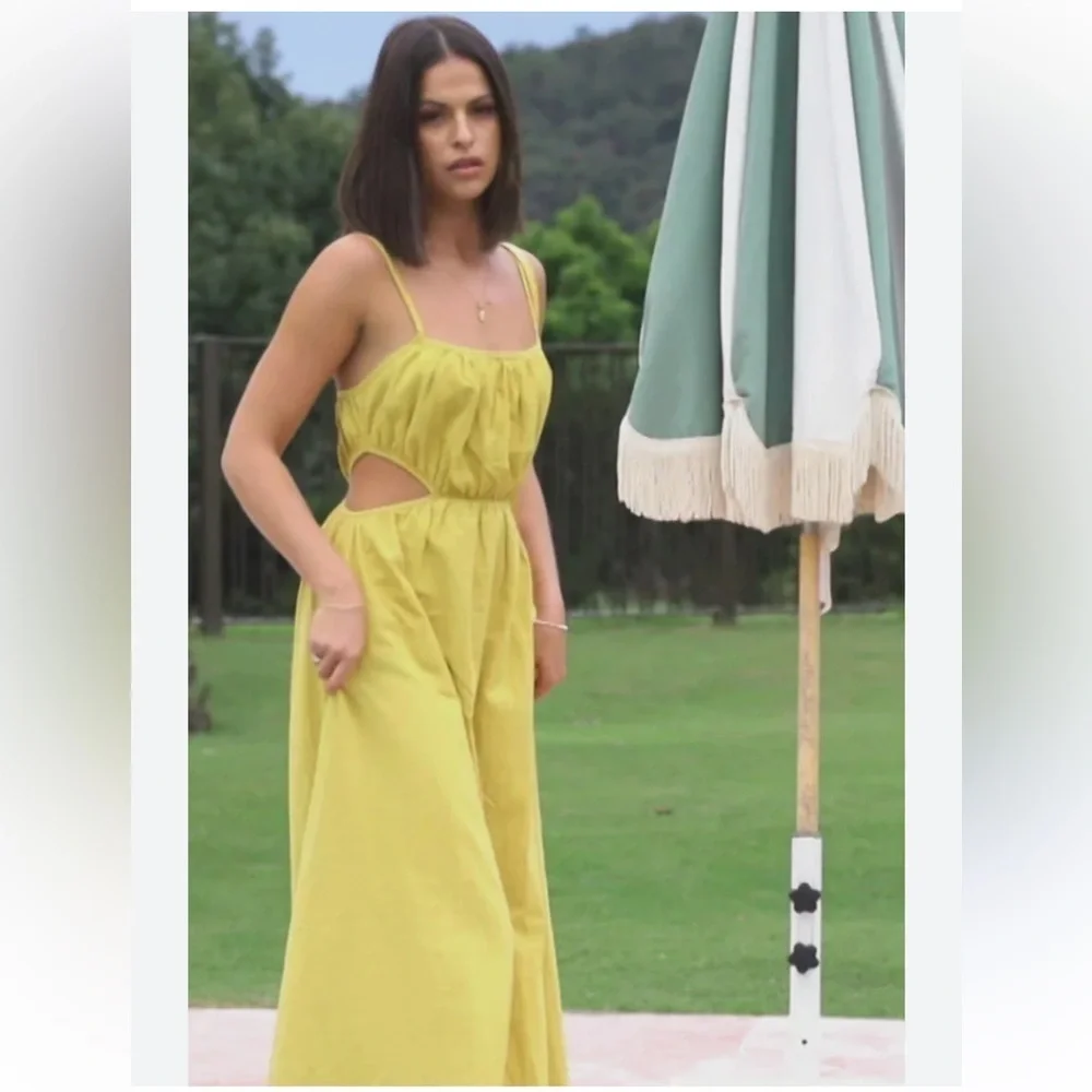 Sabo Skirt Yellow Midi Dress - Picture 10 of 12